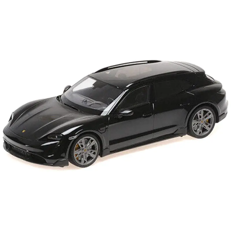 2021 Porsche Taycan Cuv Turbo S Black Limited Edition To 480 Pieces Worldwide 1/18 Diecast Model Car By Minichamps 1