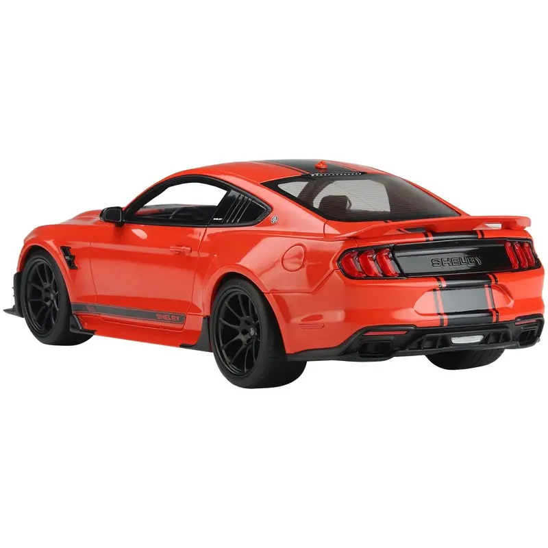 2021 Shelby Super Snake Coupe Red With Black Stripes "Usa Exclusive" Series 1/18 Model Car By Gt Spirit For Acme 1