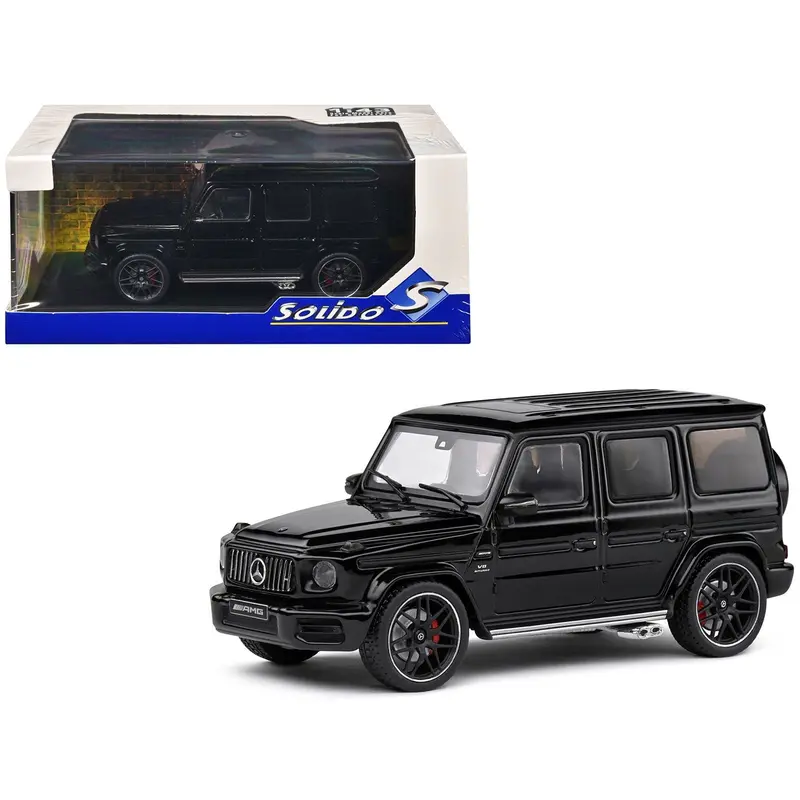 2022 Mercedes-Benz Amg G63 Obsidian Black Metallic 1/43 Diecast Model Car By Solido 1