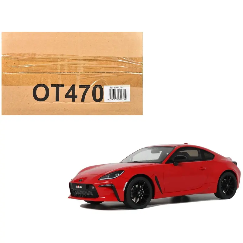2022 Toyota Gr86 Rouge Flamboyant Red Limited Edition To 999 Pieces Worldwide 1/18 Model Car By Otto Mobile 1