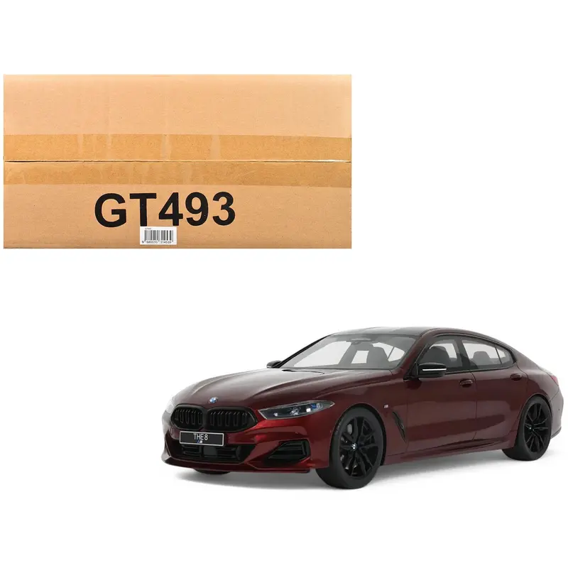 2023 Bmw M850i Xdrive M Performance Aventurine Red With Carbon Top 1/18 Model Car By Gt Spirit 1