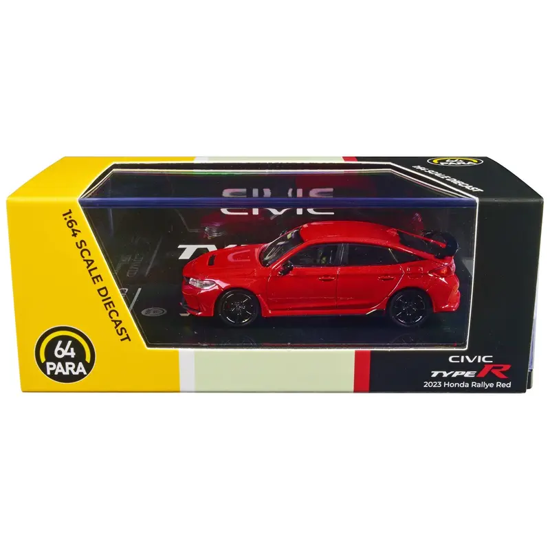 2023 Honda Civic Type R Fl5 Rallye Red 1/64 Diecast Model Car By Paragon Models 1