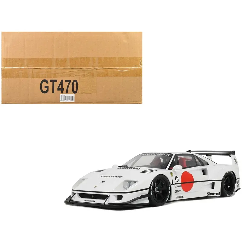 2023 Lb-Works F40 White With Graphics 1/18 Model Car By Gt Spirit 1
