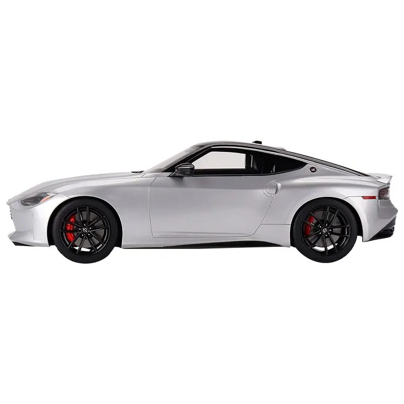 2023 Nissan Z Performance Brilliant Silver Metallic With Black Top 1/18 Model Car By Top Speed 1