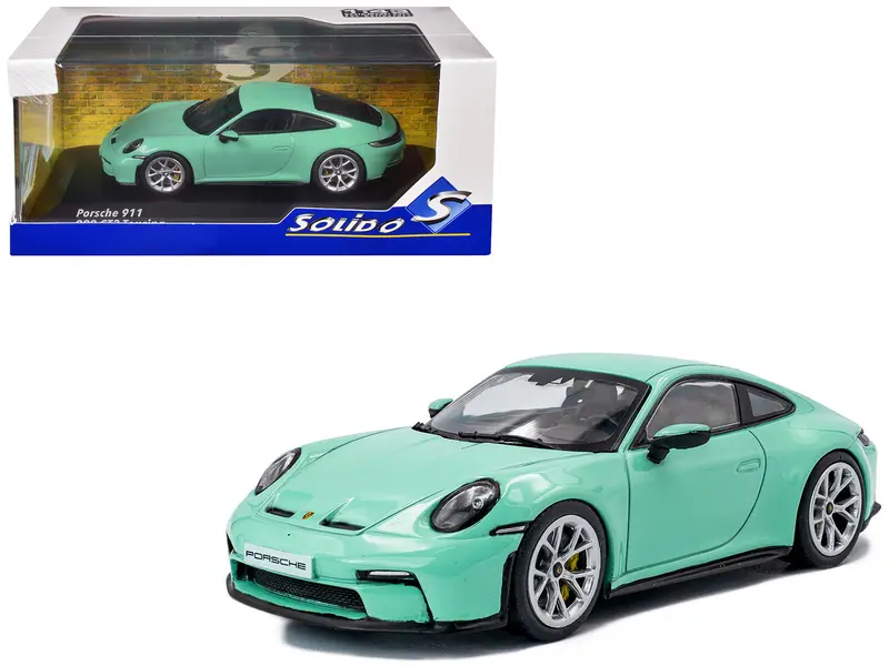 2023 Porsche 911 (992) Gt3 Touring Mint Green 1/43 Diecast Model Car By Solido 1