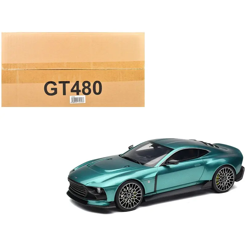 2024 Aston Martin Valor Green Metallic 1/18 Model Car By Gt Spirit 1