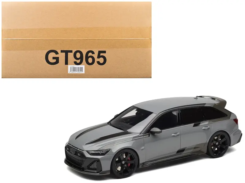 2024 Audi Rs 6 Gt Gray 1/18 Model Car By Gt Spirit 1