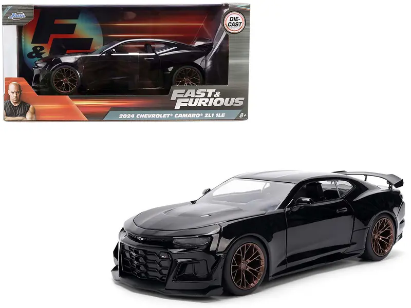 2024 Chevrolet Camaro Zl1 1Le Black "Fast X" (2023) Movie "Fast & Furious" Series 1/24 Diecast Model Car By Jada 1