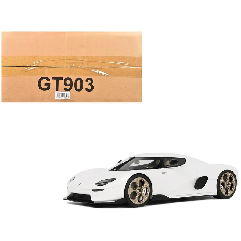 2024 Koenigsegg Cc850 Crystal White 1/18 Model Car By Gt Spirit 1