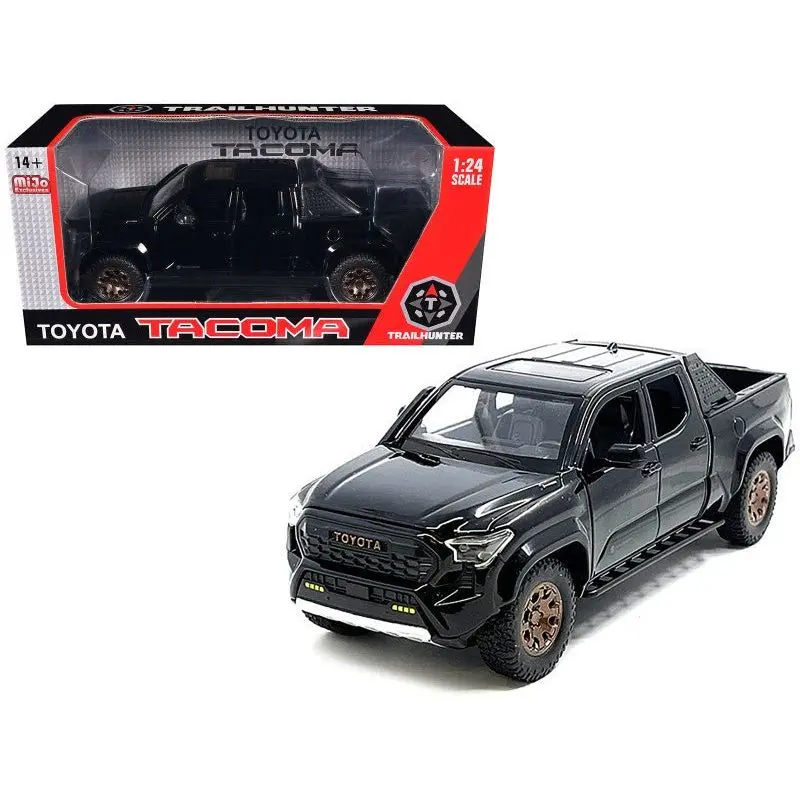 2024 Toyota Tacoma Trailhunter Edition Pickup Truck Black 1/24 Diecast Model Car 1