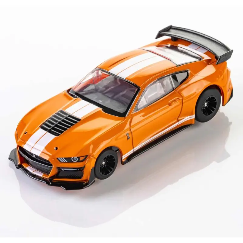 Afx Racing Ho 2021 Ford Shelby Gt500 Mega G+ Slot Car, Twister Orange & White 1
