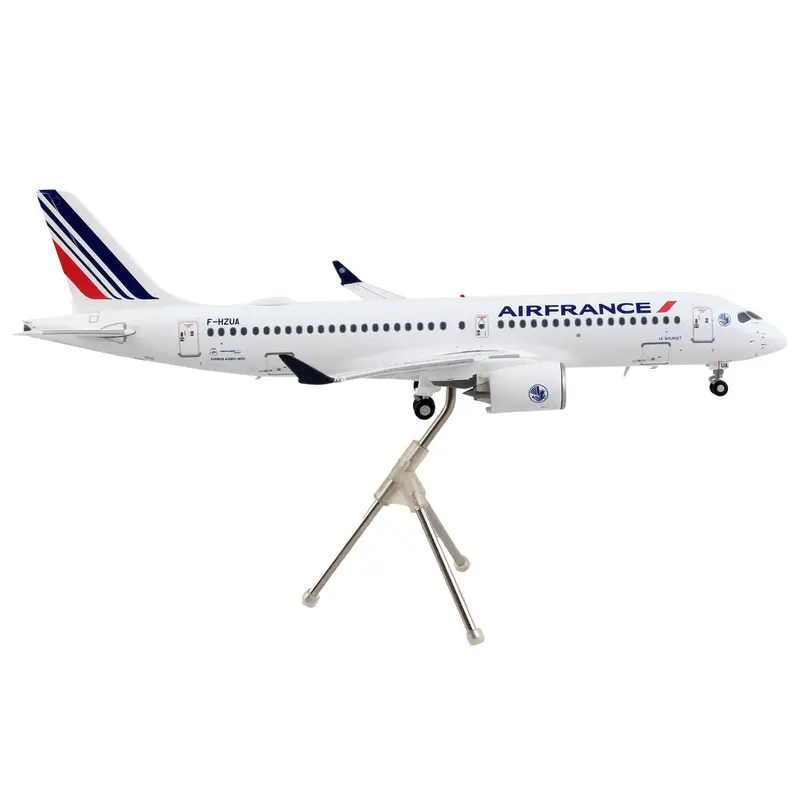 Airbus A220-300 Commercial Aircraft "Air France" White With Striped Tail "Gemini 200" Series 1/200 Diecast Model Airplane By Geminijets 1