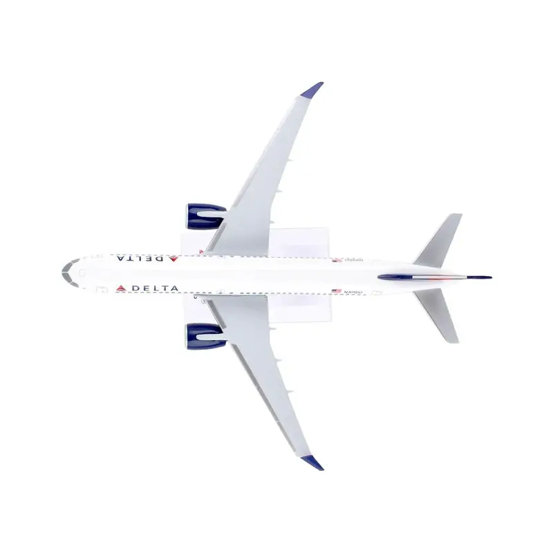 Airbus A220-300 Commercial Aircraft "Delta Air Lines" (N301du) White With Red And Blue Tail (Snap-Fit) 1/200 Plastic Model By Skymarks 1