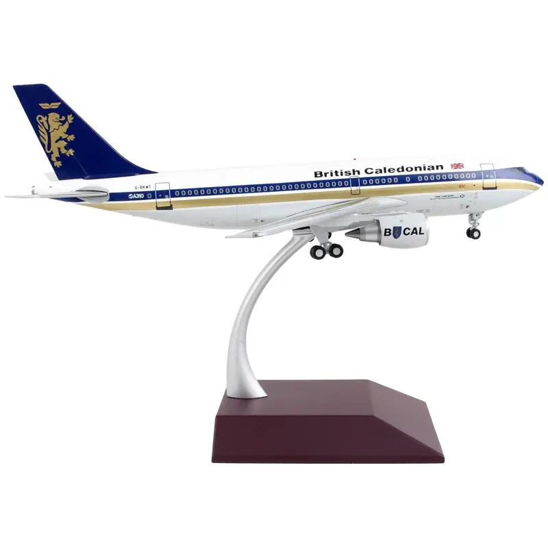 Airbus A310-200 Commercial Aircraft "British Caledonian" White With Blue Stripes And Tail "Gemini 200" Series 1/200 Diecast Model Airplane By Geminijets 1