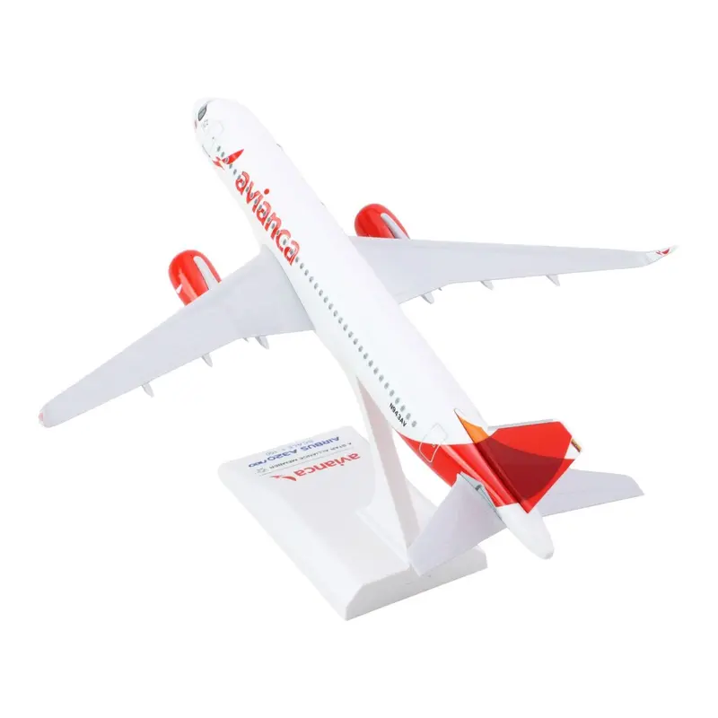 Airbus A320neo Commercial Aircraft "Avianca" (N943av) White With Red Tail 1/150 Plastic Model By Skymarks 1