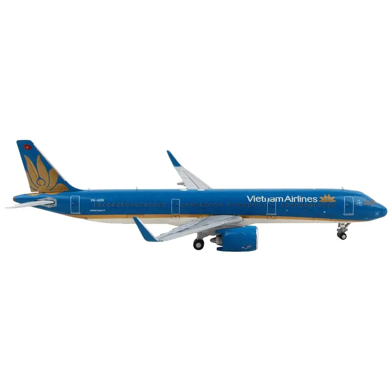 Airbus A321neo Commercial Aircraft "Vietnam Airlines" Blue 1/400 Diecast Model Airplane By Geminijets 1