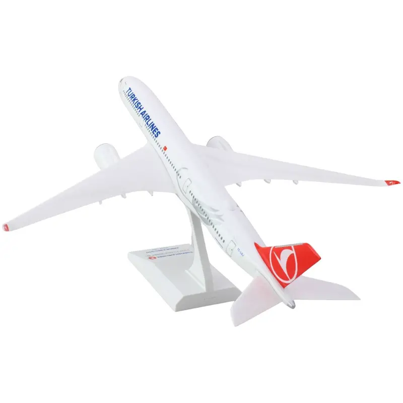 Airbus A350-900 Commercial Aircraft "Turkish Airlines" (Tc-Lgj) White With Red Tail (Snap-Fit) 1/200 Plastic Model By Skymarks 1