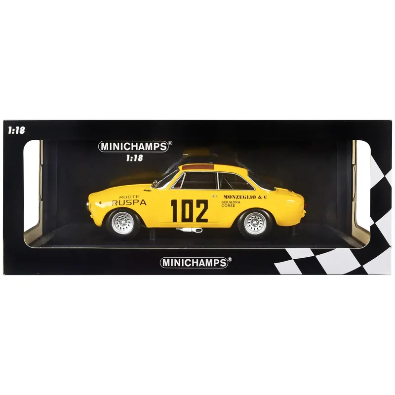 Alfa Romeo Gta #102 Maurizio Zanetti - Renzo Ruspa "Monzeglio Squadra Corse" Targa Florio (1971) Limited Edition To 300 Pieces Worldwide 1/18 Diecast Model Car By Minichamps 1