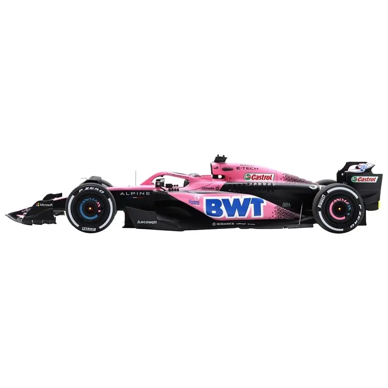 Alpine A523 #31 Esteban Ocon "Bwt" Formula One F1 Saudi Arabian Gp (2023) With Acrylic Display Case 1/18 Model Car By Spark 1