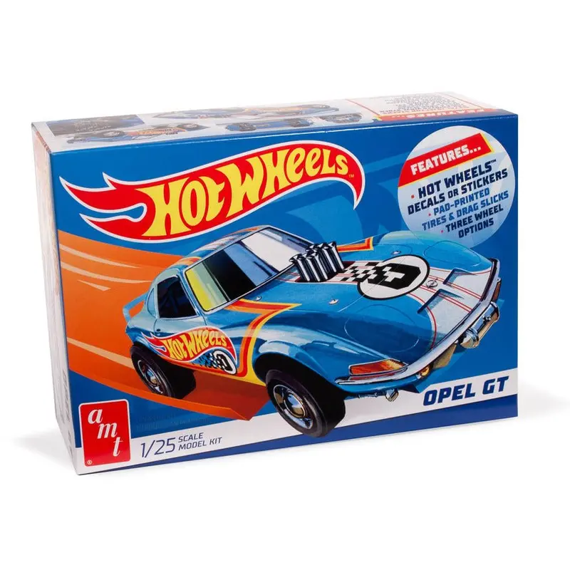 Amt Hot Wheels Buick Opel Gt 1/25 Scale Model Kit 1