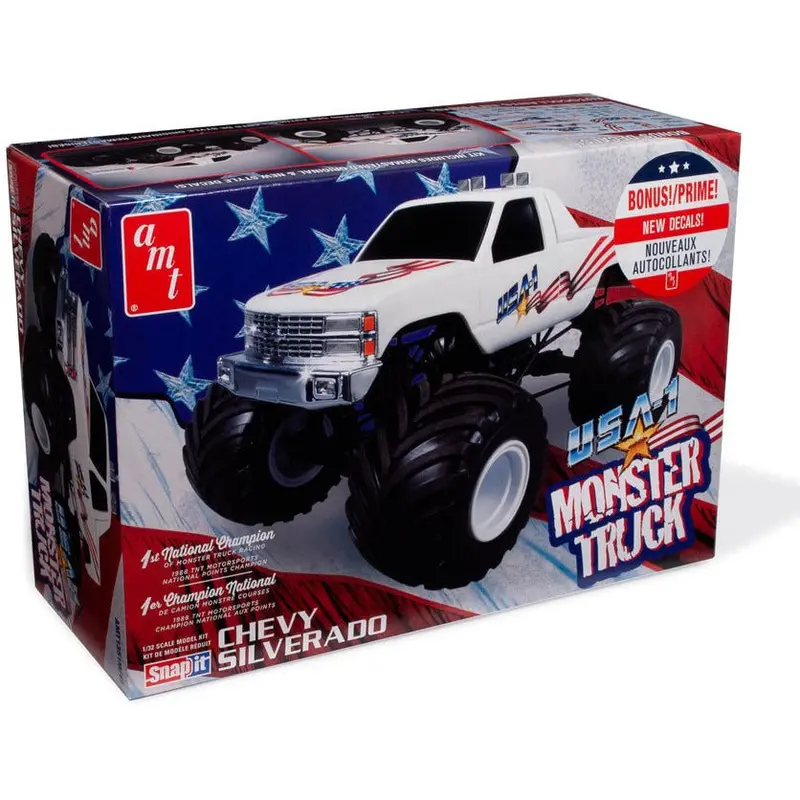 Amt Usa-1 Monster Truck Snap 1:32 Scale Model Kit 1