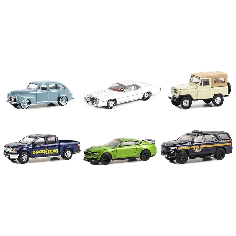 "Anniversary Collection" Set Of 6 Pieces Series 16 1/64 Diecast Model Cars By Greenlight 1