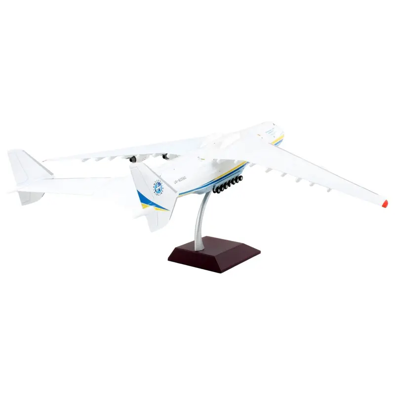 Antonov An225 Mriya Commercial Aircraft "Antonov Airlines" White With Blue And Yellow Stripes "Gemini 200" Series 1/200 Diecast Model Airplane By Geminijets 1