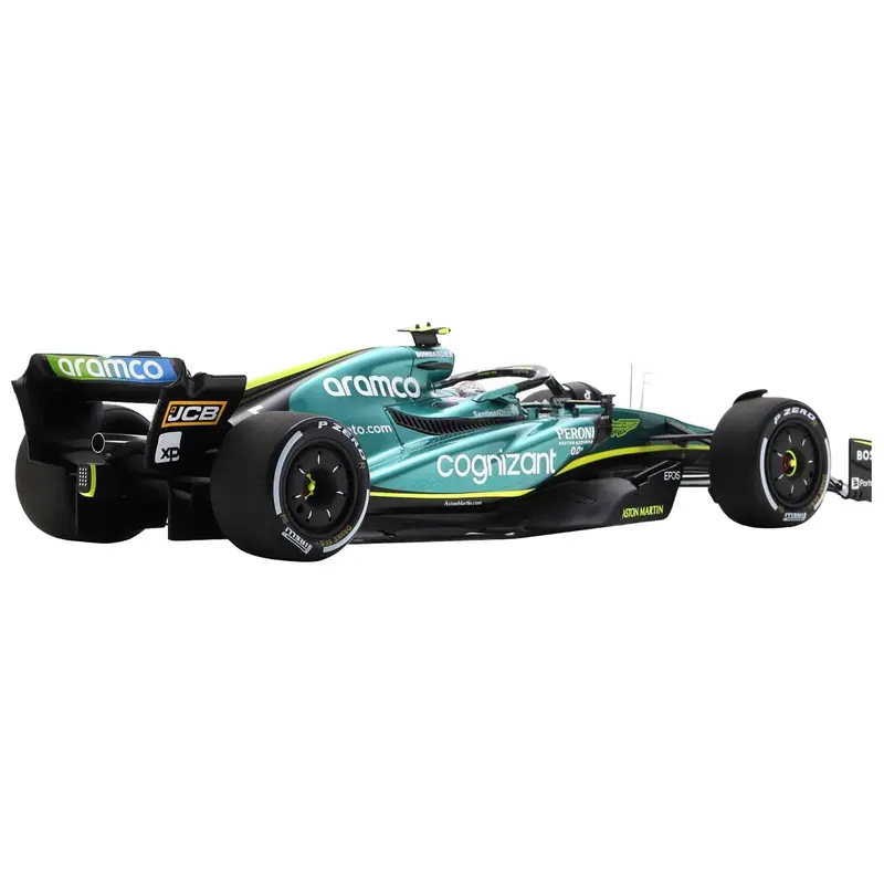 Aston Martin Amr22 #5 Sebastian Vettel "Aramco-Cognizant" Formula One F1 "Abu Dhabi Gp" (2022) With Acrylic Display Case 1/18 Model Car By Spark 1