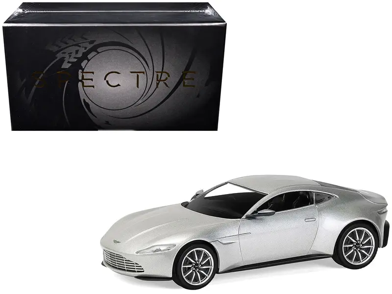 Aston Martin Db10 Rhd (Right Hand Drive) Silver Metallic James Bond 007 "Spectre" (2015) Movie Diecast Model Car By Corgi 1