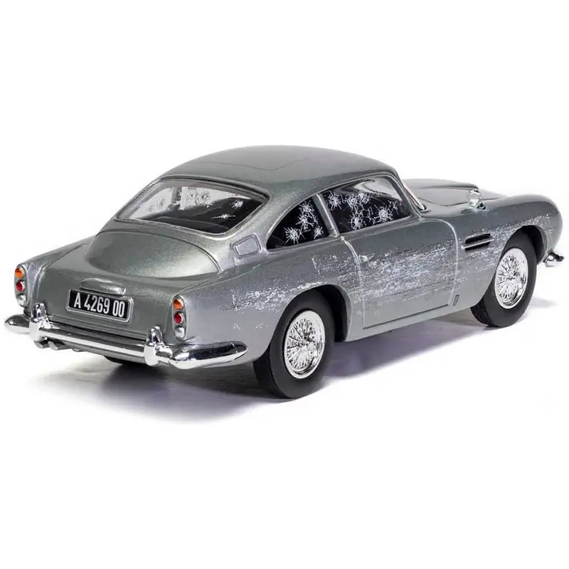 Aston Martin Db5 Rhd (Right Hand Drive) Silver (Damaged) James Bond 007 "No Time To Die" (2021) Movie Diecast Model Car By Corgi 1