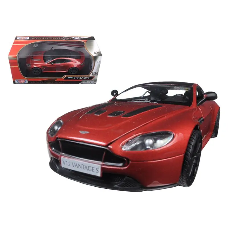 Aston Martin Vantage S V12 Red 1/24 Diecast Model Car By Motormax 1