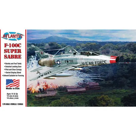 Atlantis F-100C Super Sabre 1/70 Bundle 1
