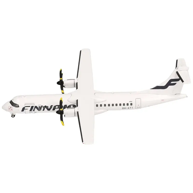 Atr 72-500 Commercial Aircraft "Finnair" (Oh-Ati) White 1/200 Diecast Model Airplane By Herpa 1