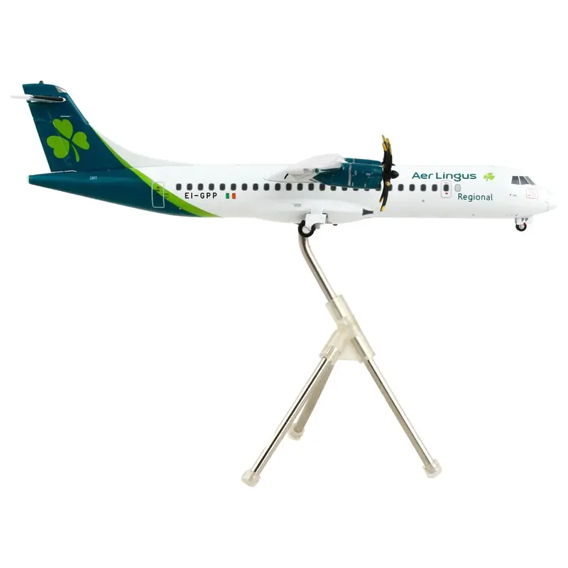 Atr 72-600 Commercial Aircraft "Aer Lingus" White With Teal Tail "Gemini 200" Series 1/200 Diecast Model Airplane By Geminijets 1