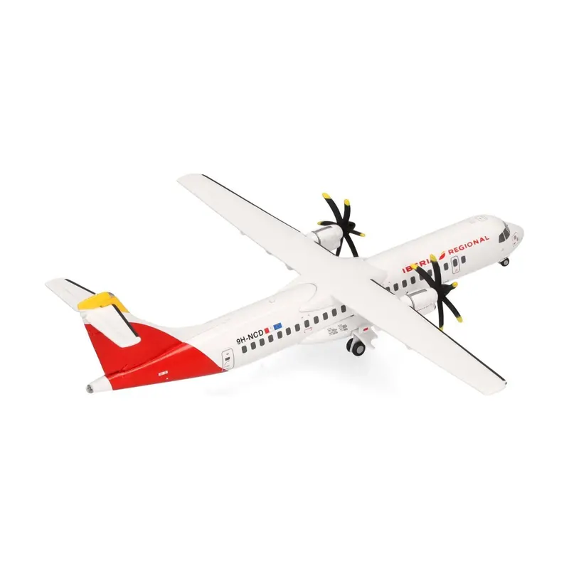 Atr 72-600 Commercial Aircraft "Iberia Regional" (9H-Ncd) White With Red Tail 1/200 Diecast Model Airplane By Herpa 1