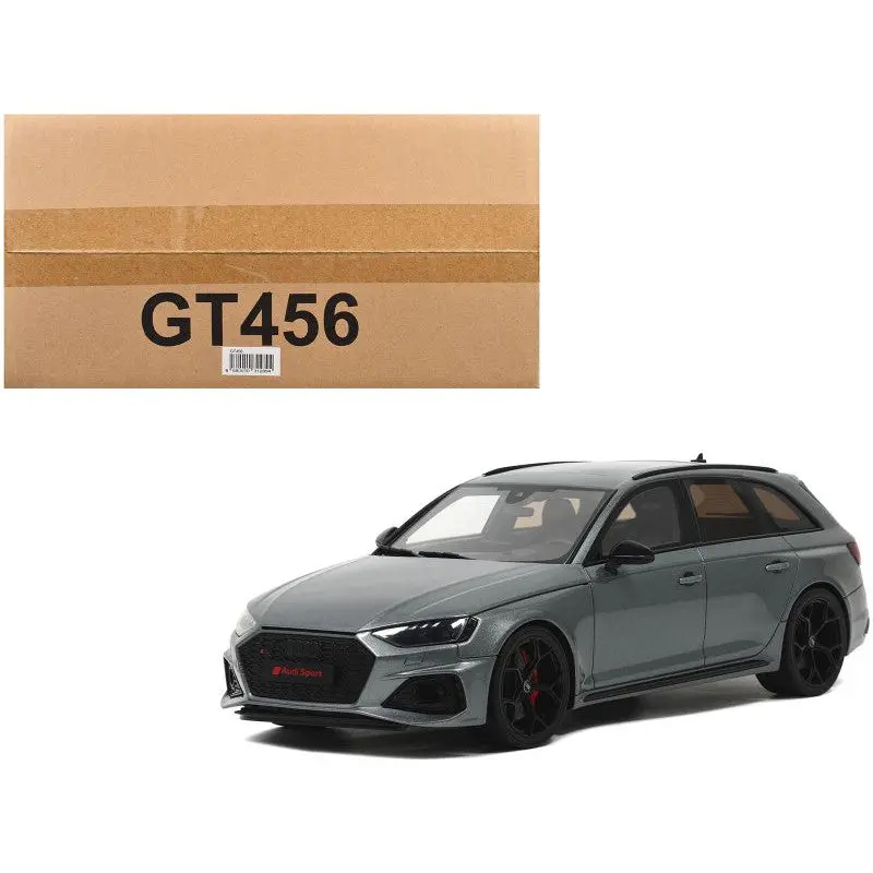 Audi Rs 4 Competition Gray Metallic 1/18 Model Car By Gt Spirit 1