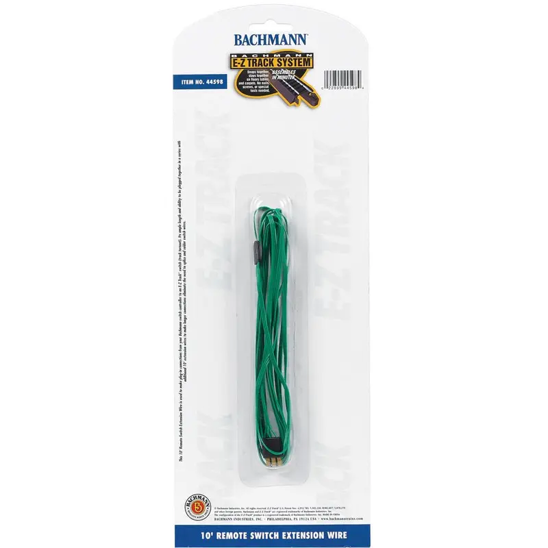 Bachmann 10' Green Switch Extension Wire (All Scales) 1