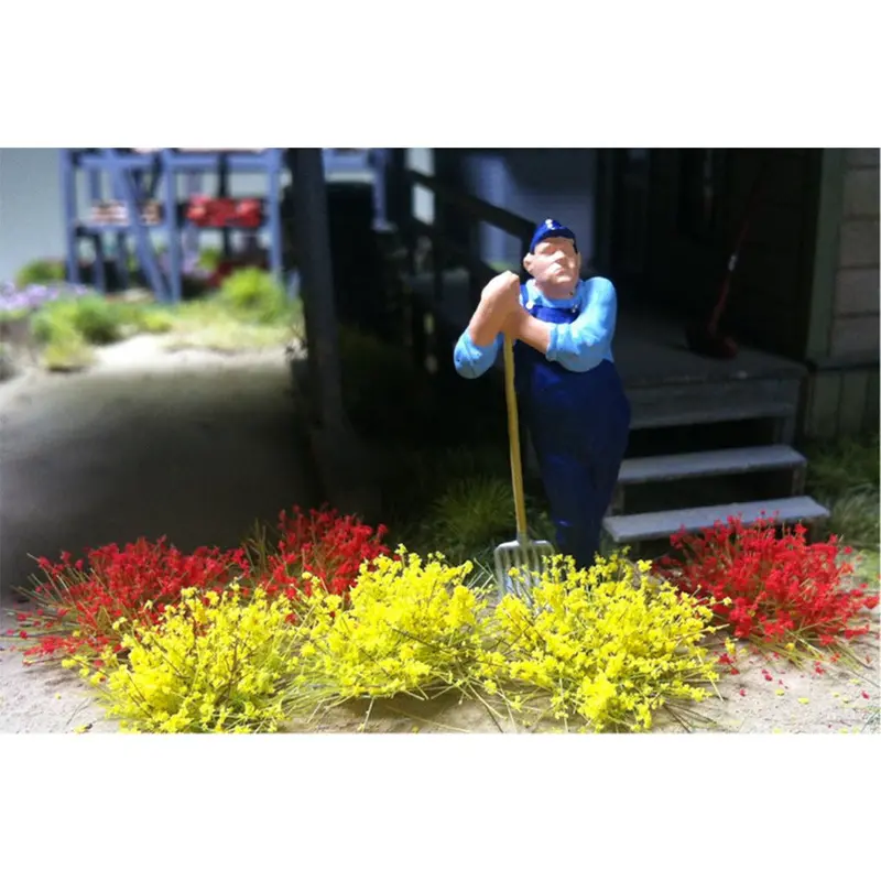 Bachmann 10Mm Yellow And Red Tufts (50 Pcs Per Pack) 1