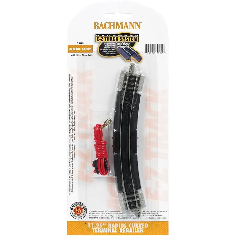 Bachmann 11.25" Radius Terminal Rerailer With Wire (N Scale) 1