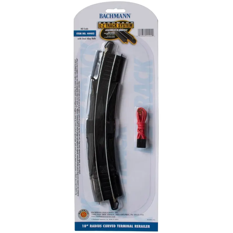 Bachmann 18" Radius Terminal Rerailer With Wire (Ho Scale) 1