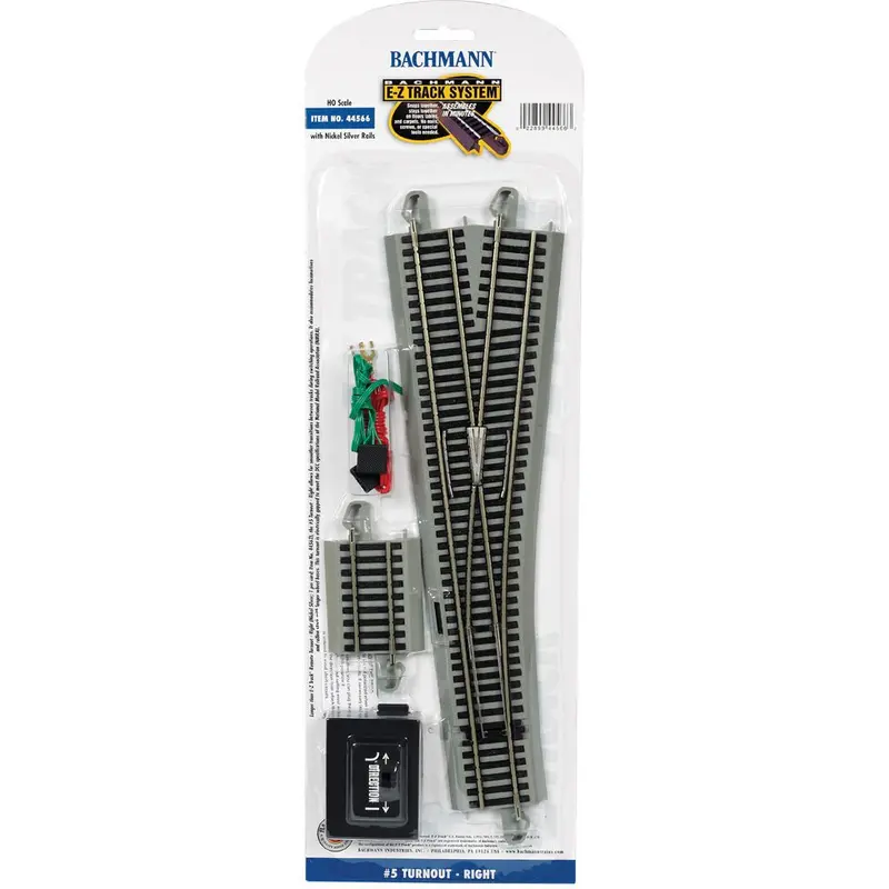 Bachmann #5 Turnout - Right (Ho Scale) 1
