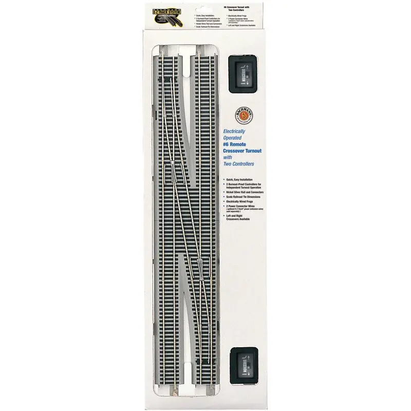 Bachmann #6 Remote Crossover Turnout - Left (Ho Scale) 1