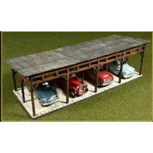 Bachmann Laser-Cut Car Shed Kit (Ho Scale) 1