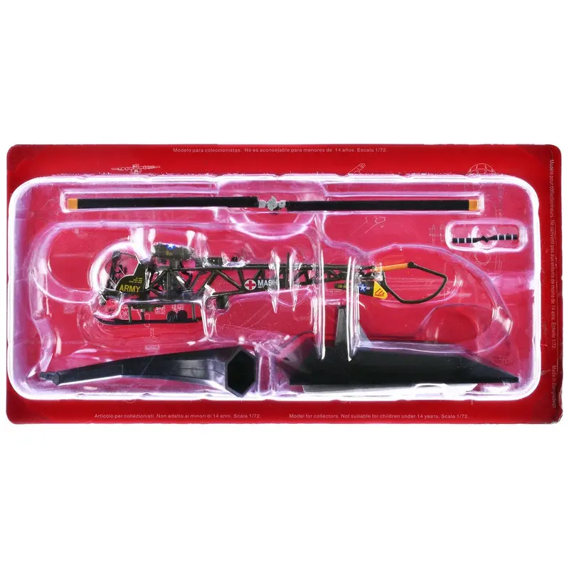 Bell Oh-13G Sioux Helicopter "4077Th Mobile Army Surgical Hospital (Mash)" United States Army 1/72 Diecast Model By Altaya 1
