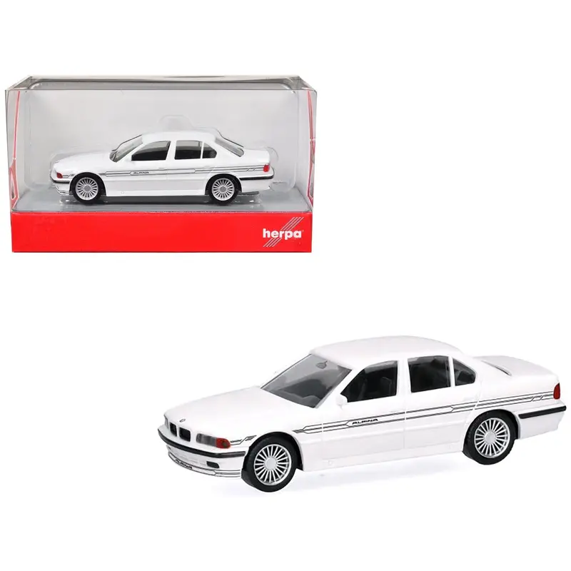 Bmw Alpina B12 White 1/87 (Ho) Plastic Model Car By Herpa 1