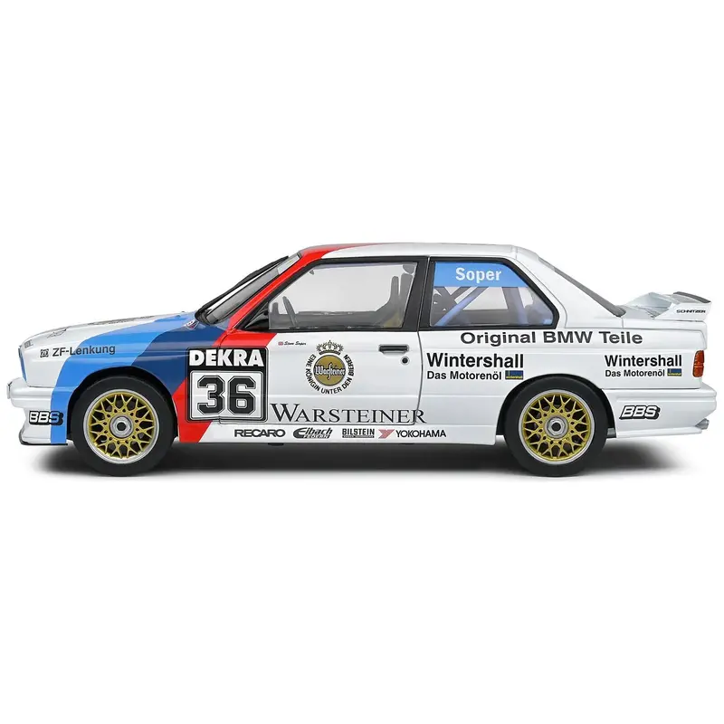 Bmw E30 M3 #36 Steve Soper "Dtm (Deutsche Tourenwagen Meisterschaft)" (1989) "Competition" Series 1/18 Diecast Model Car By Solido 1