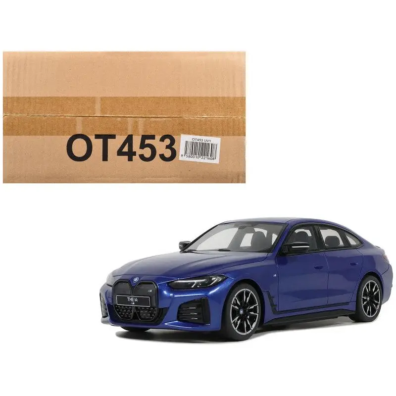 Bmw I4 M50 Blue Metallic Limited Edition To 1000 Pieces Worldwide 1/18 Model Car By Otto Mobile 1