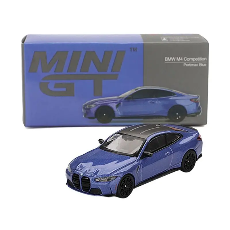 Bmw M4 Competition Portimao Blue Metallic With Carbon Top Limited Edition 1/64 Diecast Model Car By Mini Gt 1