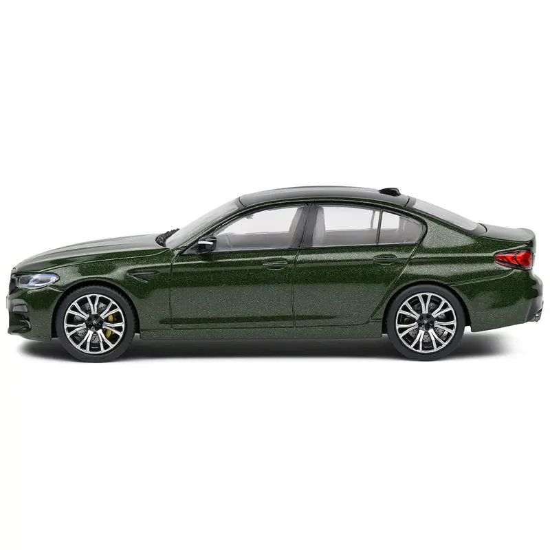 Bmw M5 (F90) Competition San Remo Green Metallic With Black Top 1/43 Diecast Model Car By Solido 1