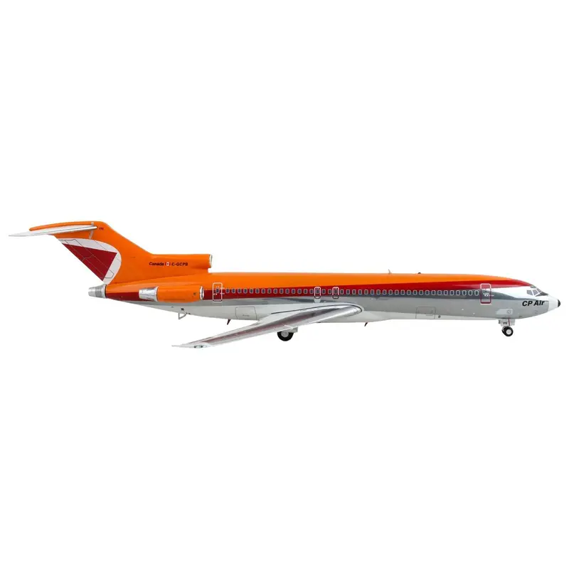 Boeing 727-200 Commercial Aircraft "Cp Air" Orange And Silver With Red Stripes "Gemini 200" Series 1/200 Diecast Model Airplane By Geminijets 1